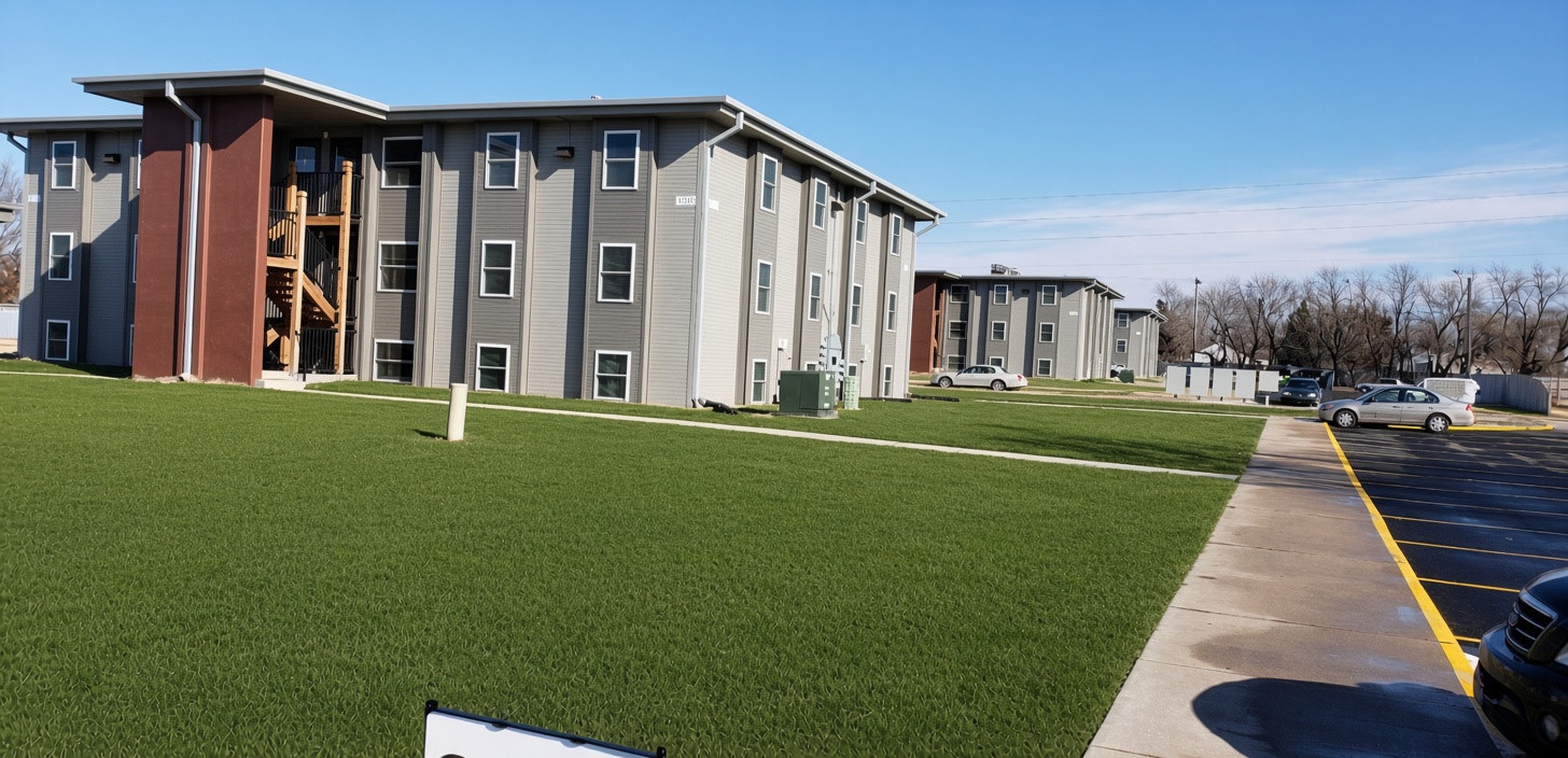 Multifamily buildings from the supplied Vintage Construction project photographs